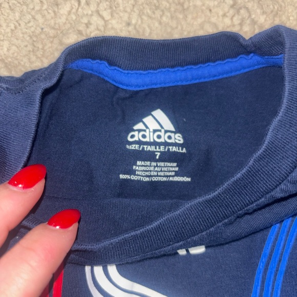Adidas Kids Navy USA Tee - Picture 4 of 4